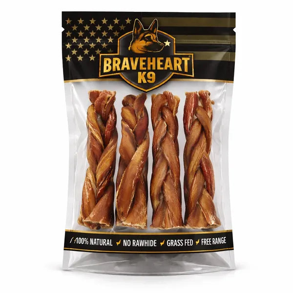 100% ALL NATURAL BULLY TWIST 6" (4 Pack)