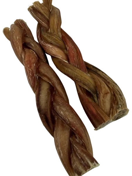 100% ALL NATURAL BULLY TWIST 12" (2 pack)